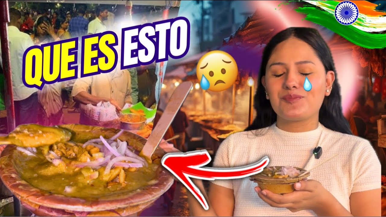 ⚠️ NO CREERÁS LO QUE ENCONTRÉ EN LA COMIDA CALLEJERA DE INDIA! COMIDA NOCTURNA EN DELHI 