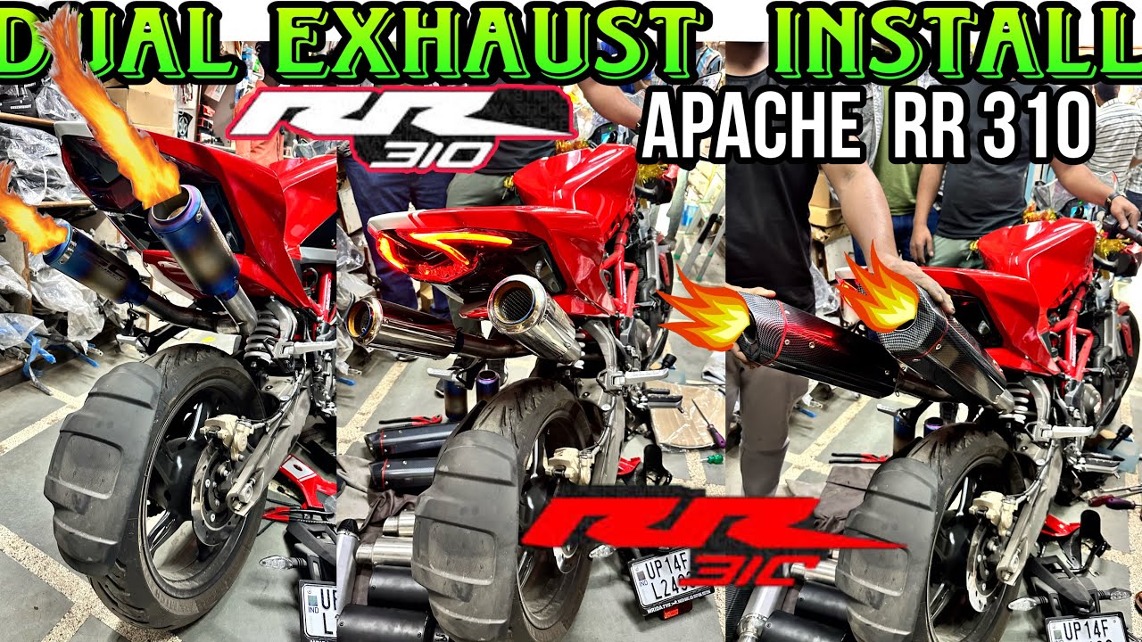 Apache RR 310 dual exhaust modification | apache rr 310 new modified
