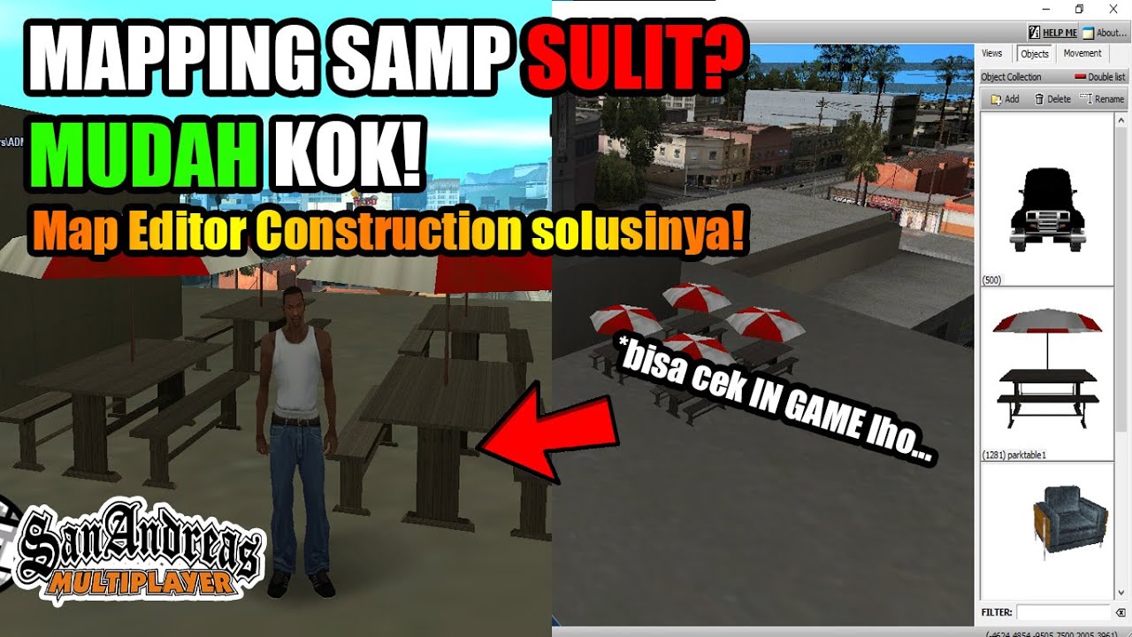 MAPPING SAMP SULIT? MUDAH KOK!😎 - Tutorial Map Editor Construction GTA SAMP