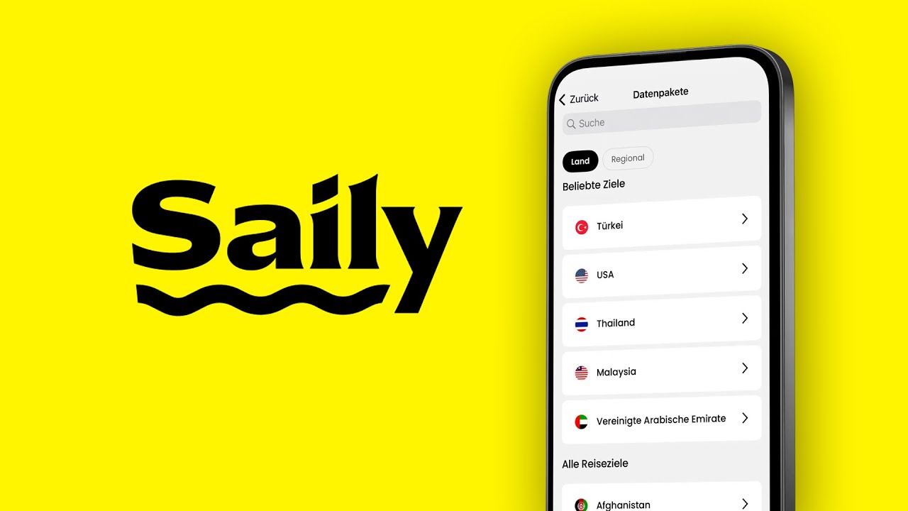 Wie funktioniert Saily? (Tutorial): Mobile Daten auf der ganzen Welt per E-Sim