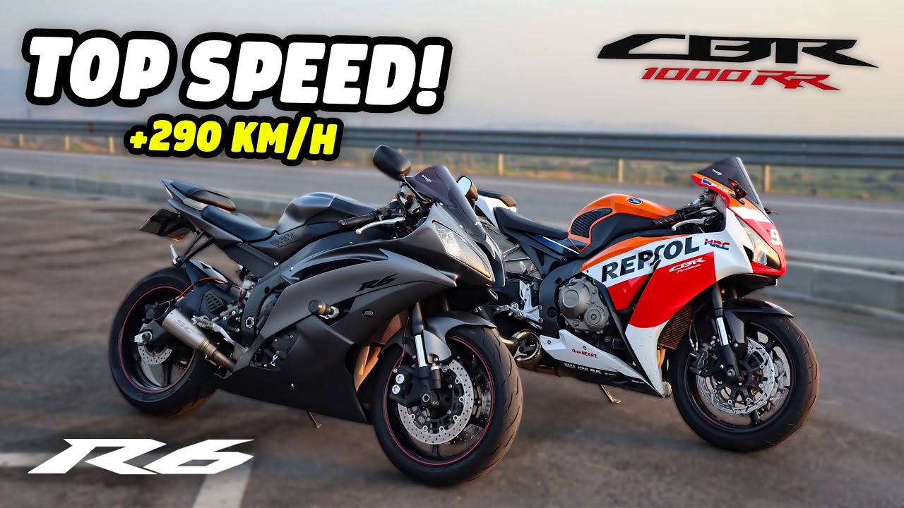 YZF R6 TOP SPEED - 290 km/h  | MOTOVLOG #173