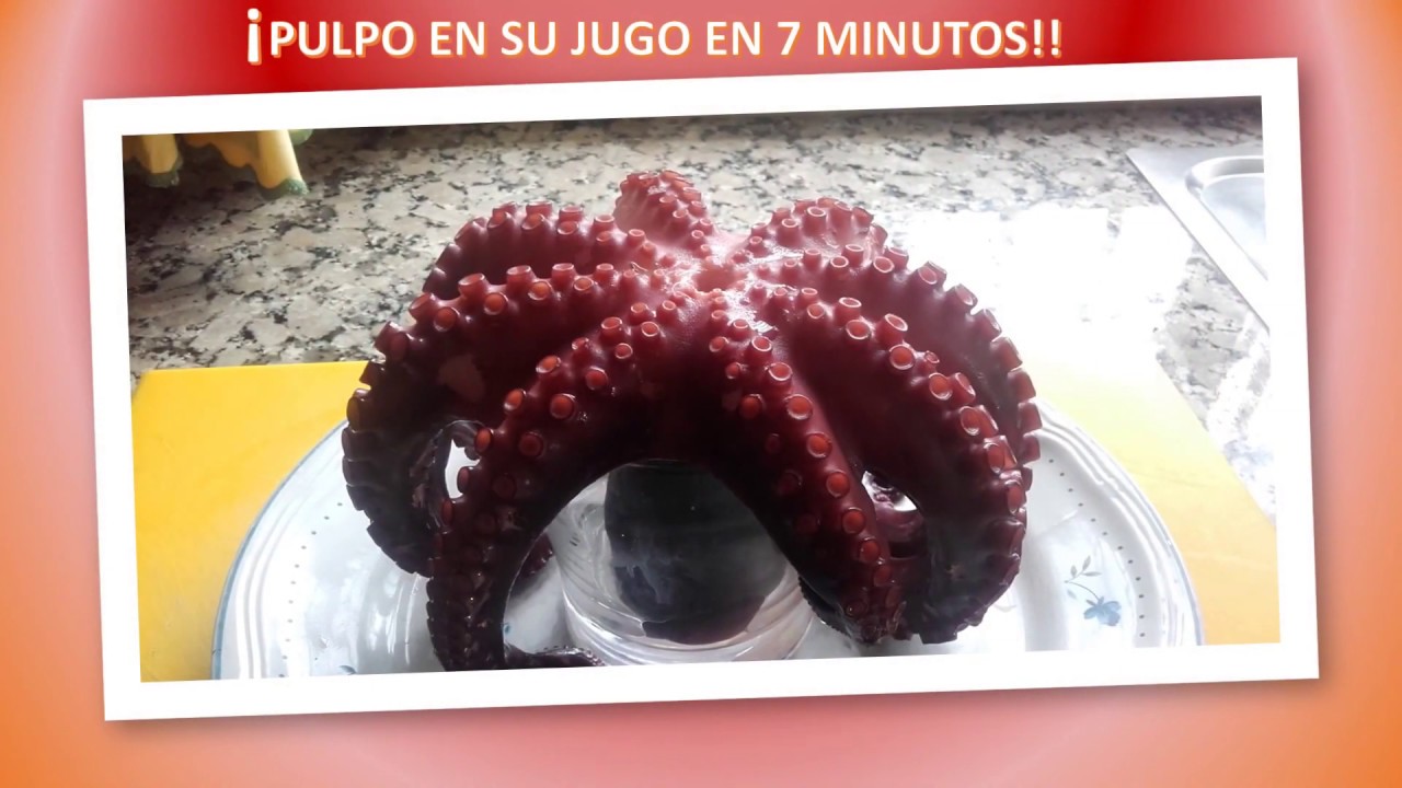 ¡¡¡PULPO COCIDO EN SU JUGO !!! ( EN OLLA RAPIDA) / OCTOPUS COOKED IN ITS JUICE (QUICK COOKER)