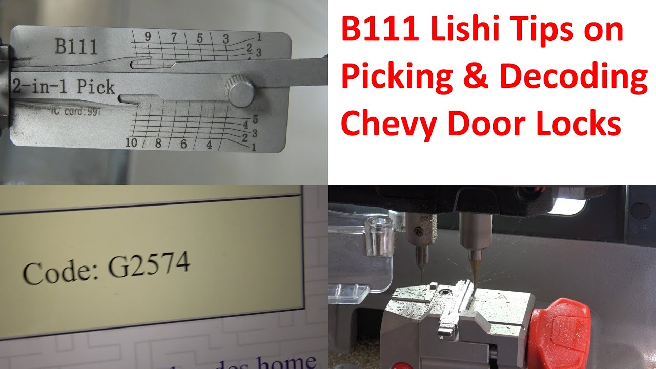 (562) B111 Lishi Tips on Picking & Decoding Locks + Making a Key