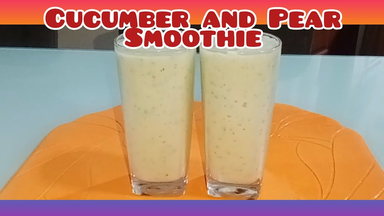 Vlog 26:🔥REFRESHING CUCUMBER PEAR SMOOTHIE | Creative Kitchen #drink #smoothie #cucumber 