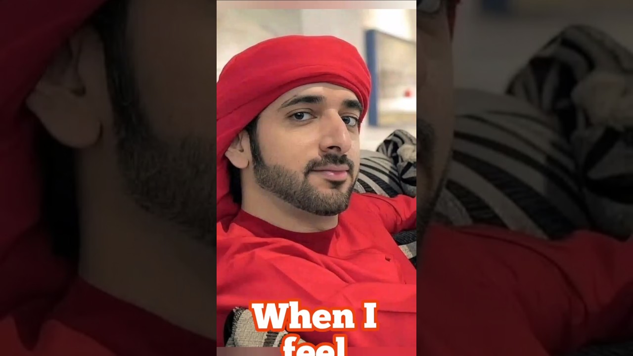 Fazza poems today || When I feel blueI cope with redAnd the sad || Prince Shaikh Hamdan