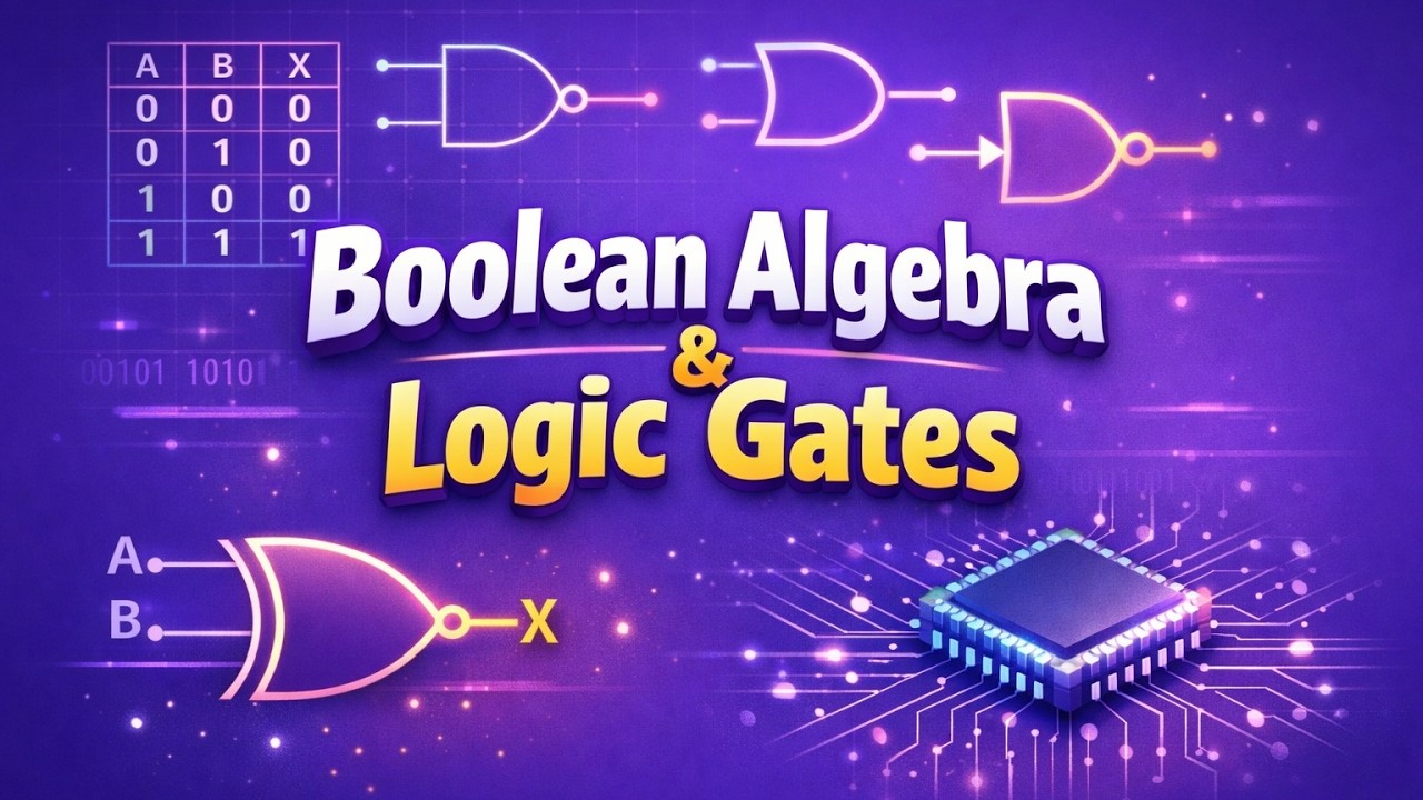 التصميم المنطقي Logic Design شرح Boolean Algebra and Logic Gate المحاضرة الثالثة