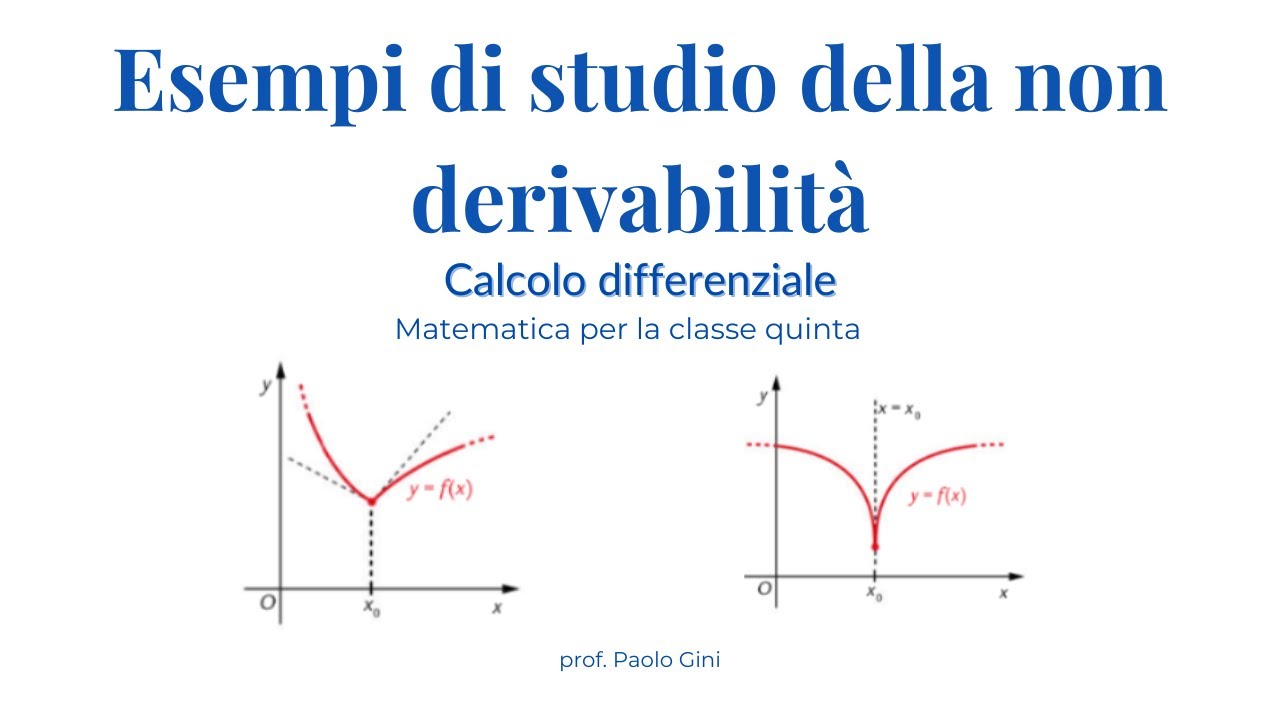 5 - Calcolo differenziale 9: Esempi di non derivabilità 1