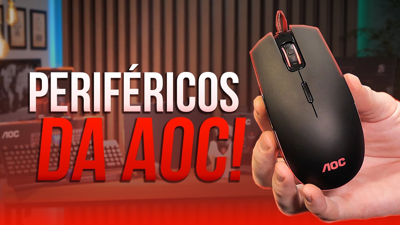 Mouses, teclados e mousepad GAMERS da AOC e linha TOP AGON!