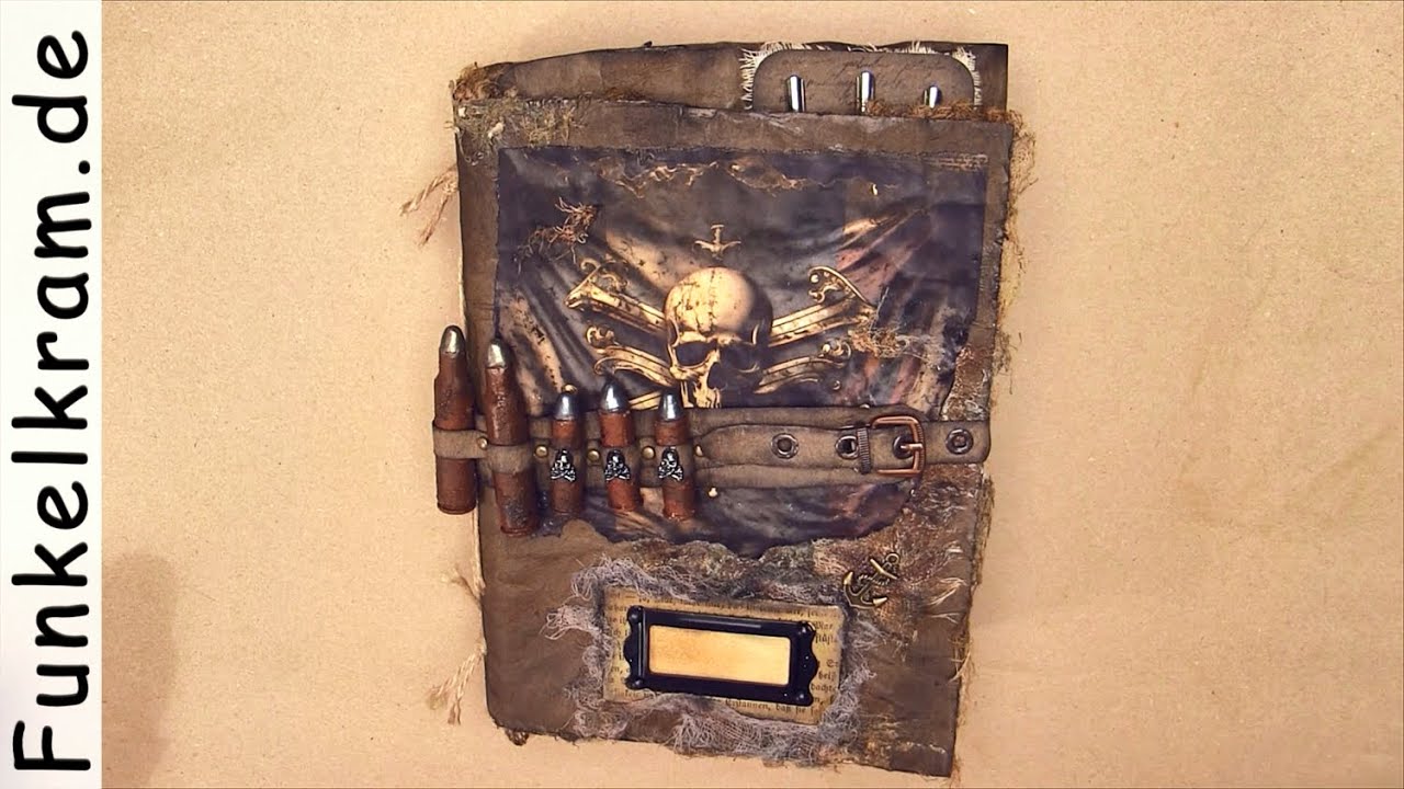 JunkJournal Piratentagebuch Flipthrough, Piratengeschichte Teil 2