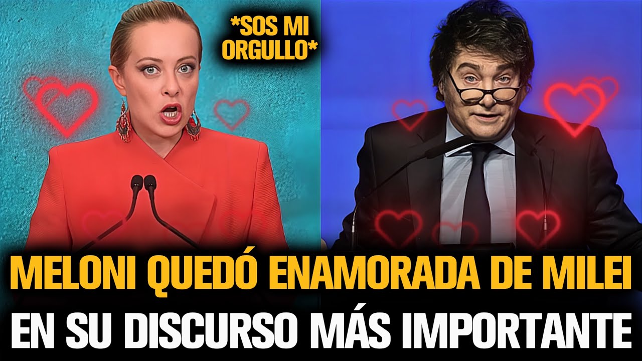 MELONI QUEDÓ ENAMORADA DE MILEI EN SU DISCURSO MÁS IMPORTANTE ANTE ESPAÑA
