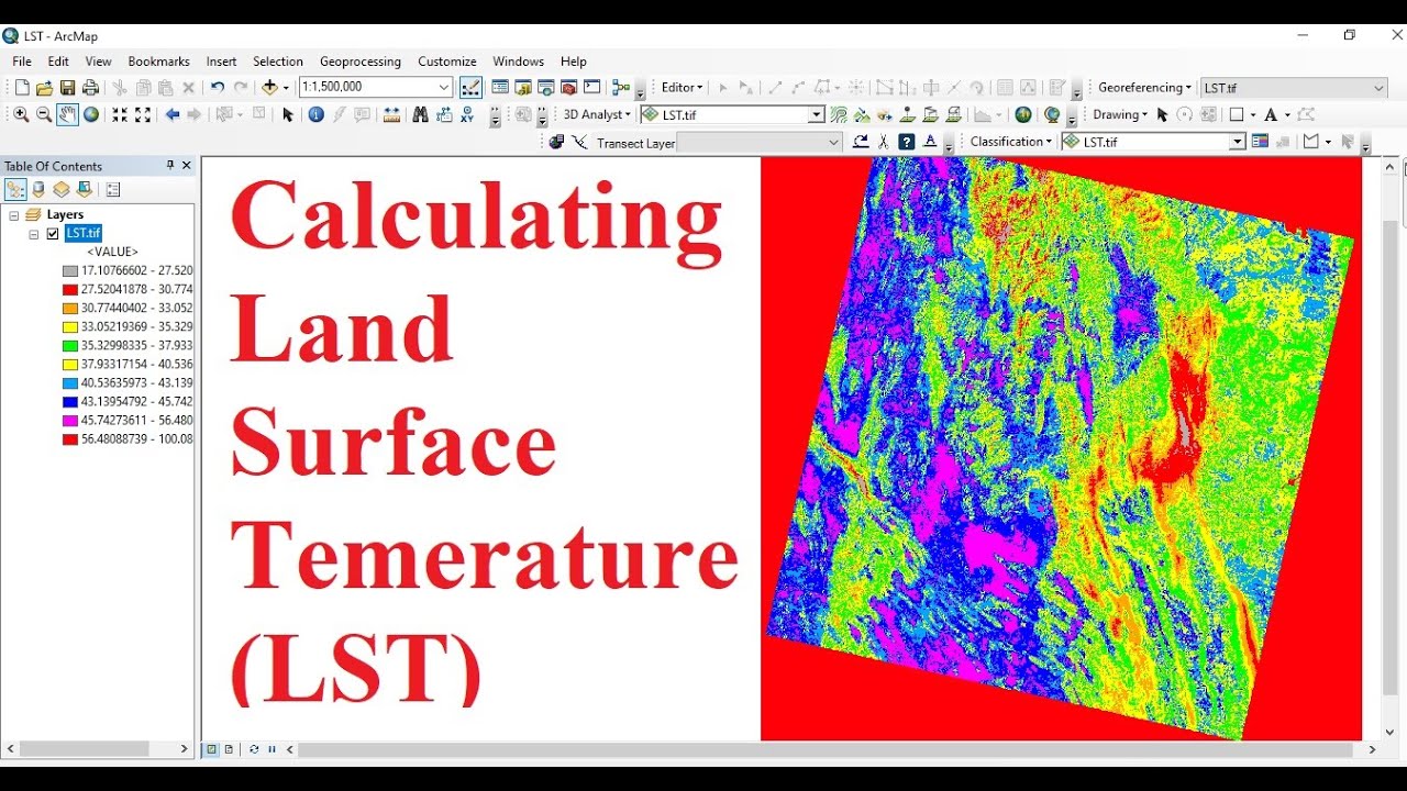 Calculating Land Surface Temperature (LST) using Satellite imagery