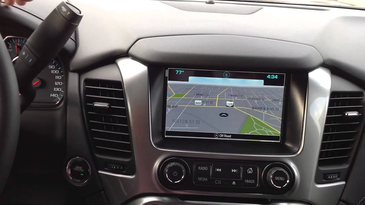 Using the Navigation System in a 2015 Chevy Suburban