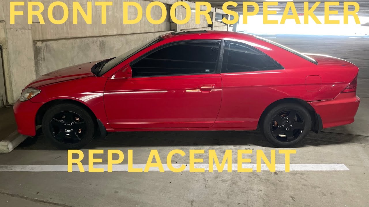 How to install front door speakers on 2004 Honda Civic Ex Coupe…
