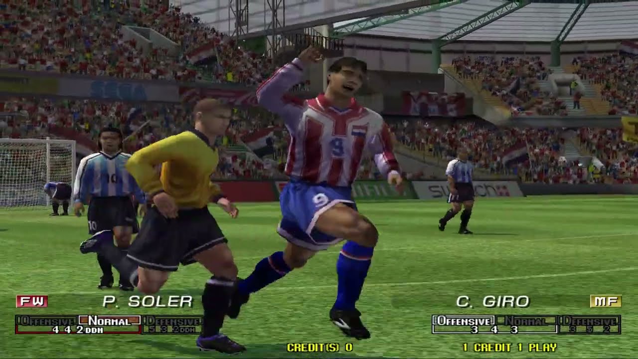 Virtua Striker 2002 - Paraguay Complete Playthrough Arcade (Ranking Mode)
