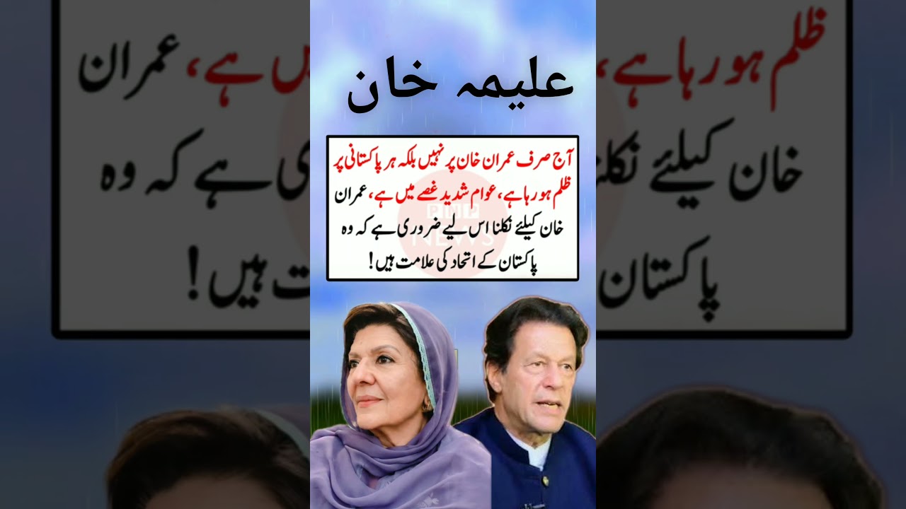 Aleema khan Statement 🙏 #pti #news #ptiofficial #imrankhan
