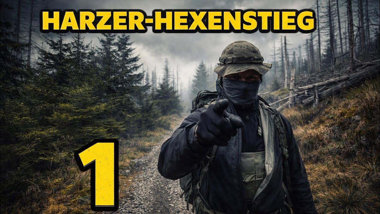 ⚠️ Drei Tage allein im Wald – Harzer Hexenstieg ⚠️ #HarzerHexenstieg#HarzWandern#Biwak#Trekking