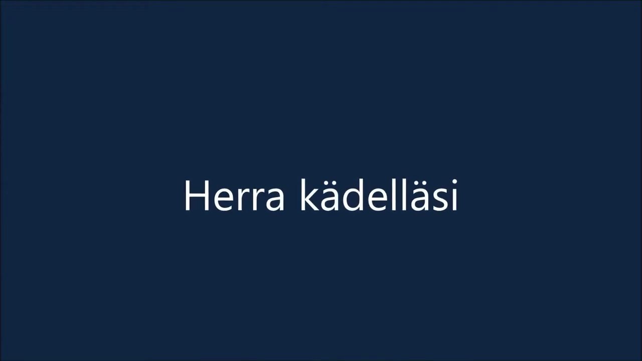 Herra kädelläsi/piano+lyrics