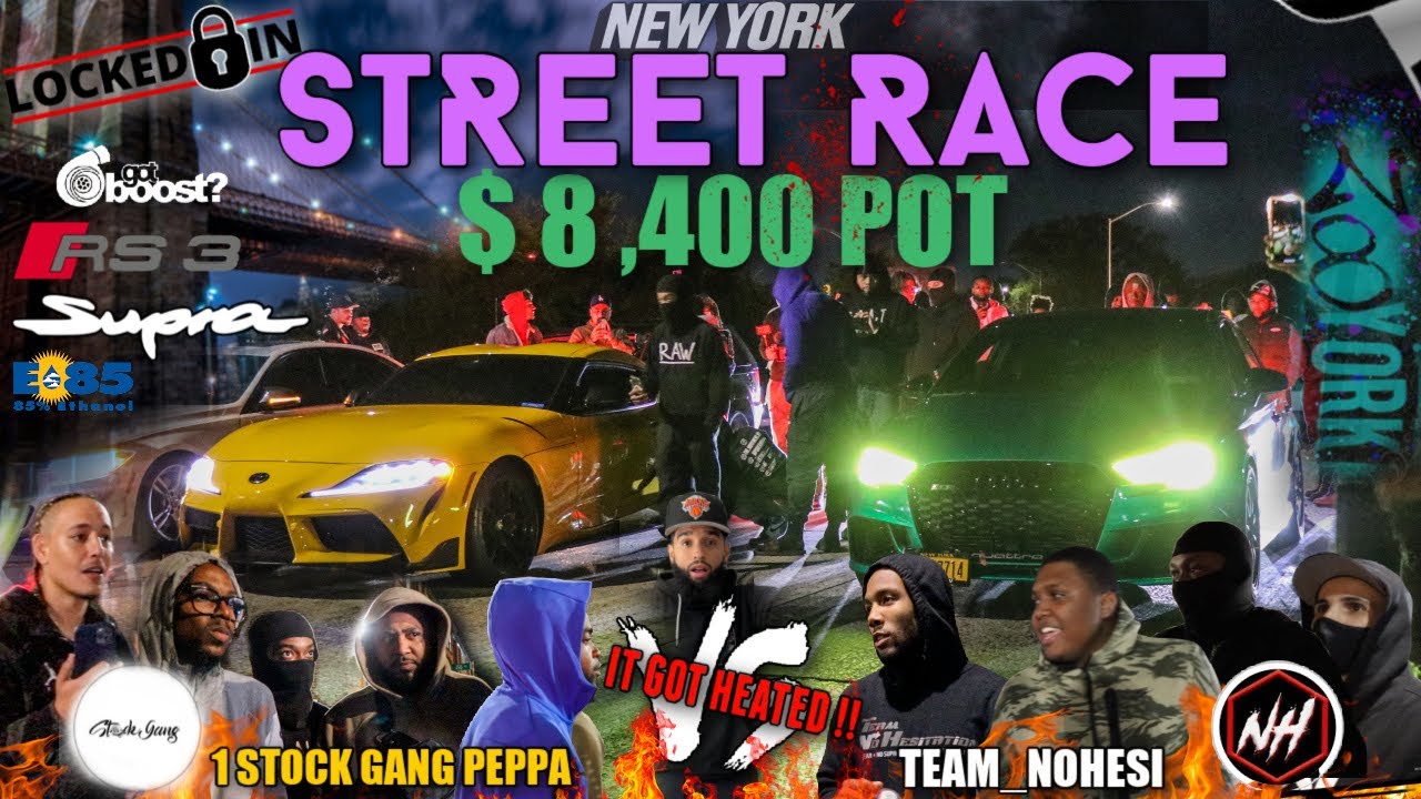 1STOCKGANG SUPRA VS TNHR AUDI RS3 STREET RACE $8,400$ КАКАЯ НОЧЬ БЫЛА СУМАСШЕДШЕЙ!😱(СТАНОВИТСЯ ТЕ...