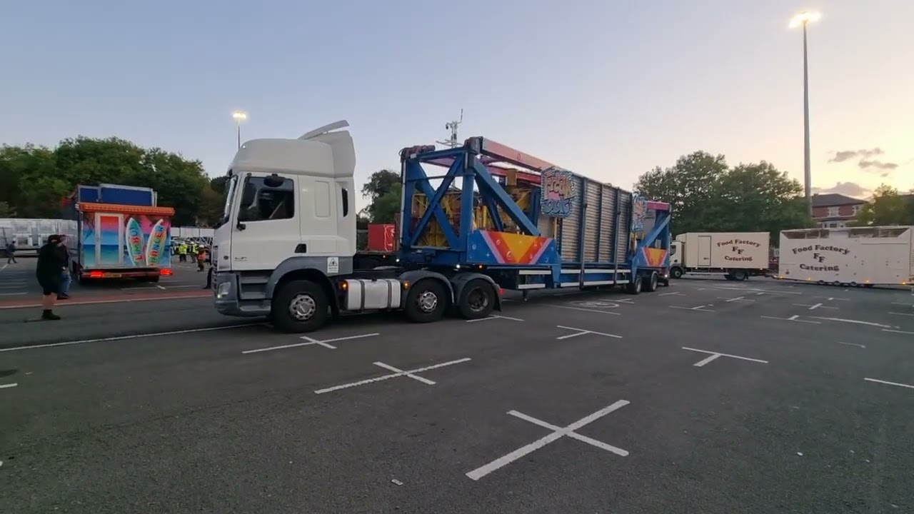 Nottingham Goose Fair 21st September 2025 Sunday Evening Pull On & Build Up 