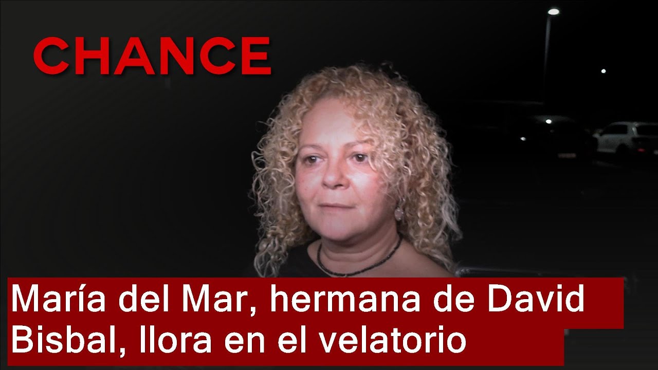 La hermana de David Bisbal, María del Mar, devastada en el velatorio de su padre