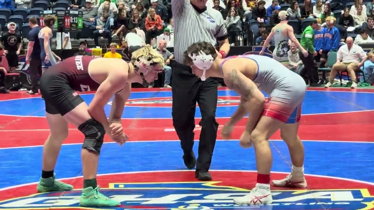 Dallas Russell Jefferson vs Brody Burke Chestatee 157lbs 2025 GHSA 3A State Tournament Semifinals