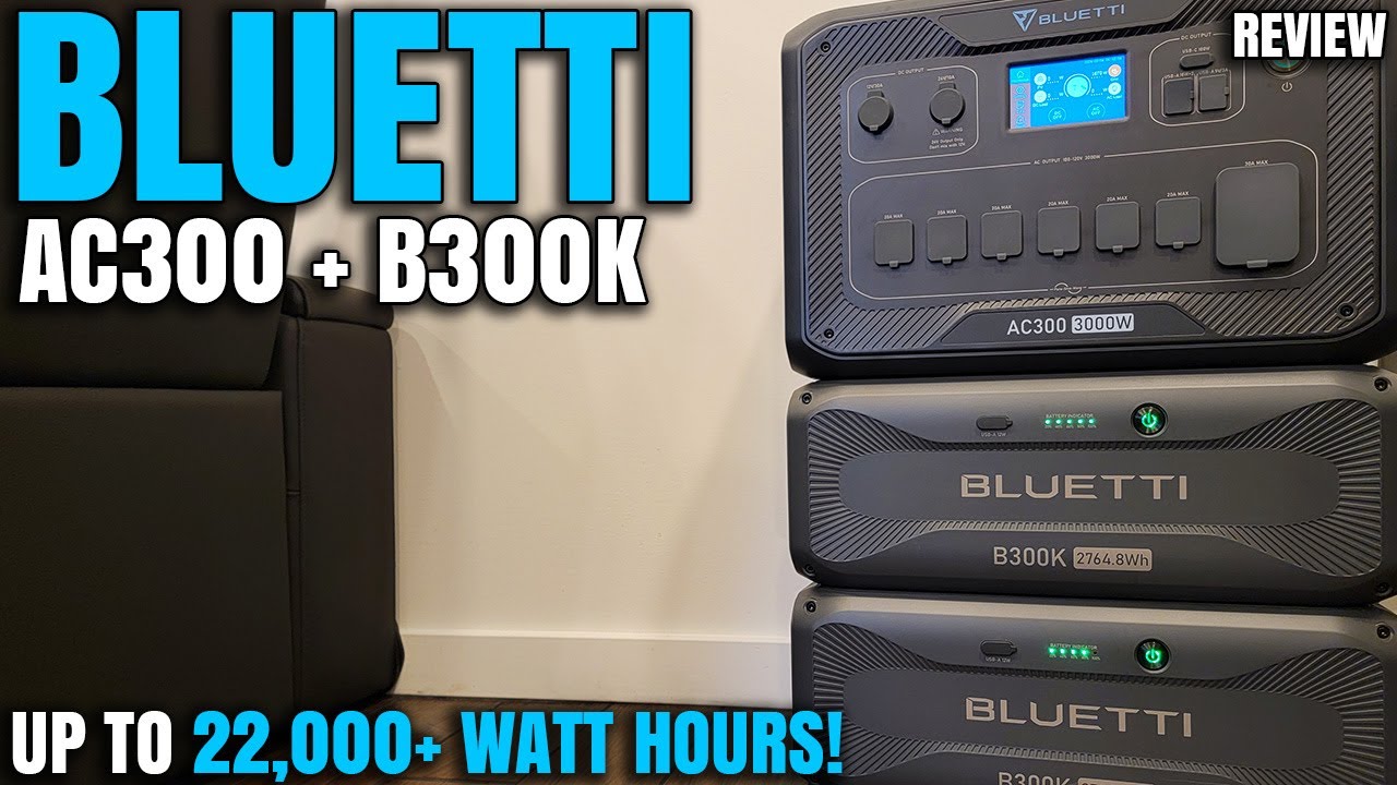 Is It Enough To Power An Off-Grid Shed Office? | Bluetti AC300 + B300K Power Station Review