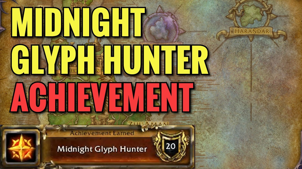 Midnight Glyph Hunter Achievement ALL Locations (WoW Midnight)