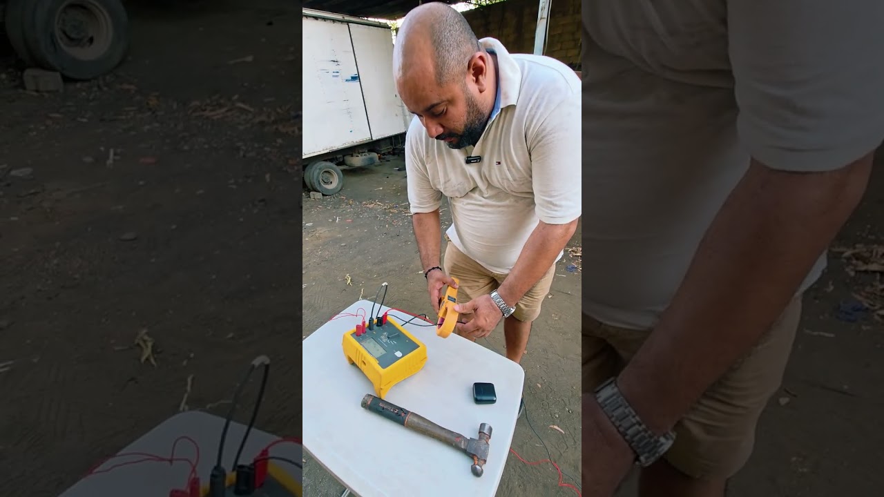 PRUEBA CON FLUKE 1623 TELUROMETRO