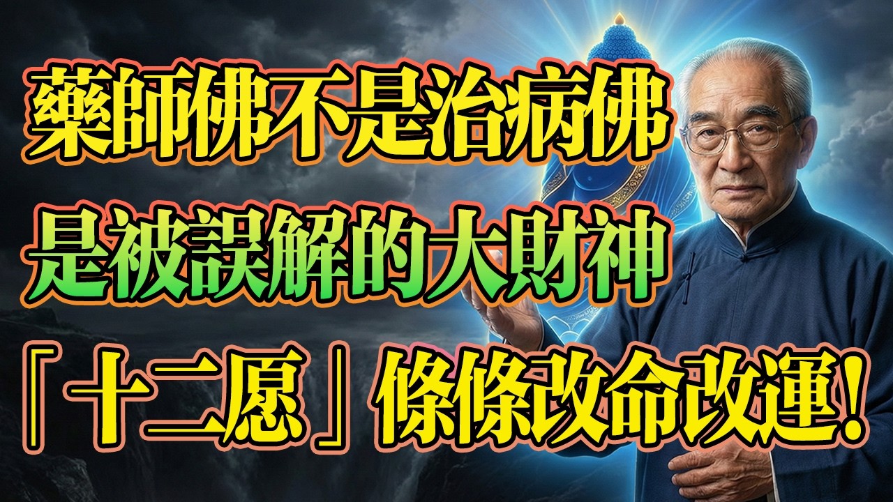 南懷瑾揭秘：被誤解最深的大財神，藥師佛經里藏著這個發家秘密，「十二愿」條條可以改命改運。家裡這種「窮病」最難治，燒香不如修這一法！#南懷瑾 #藥師佛 #發財 #改命 #因果 #消災 #延壽 #財神