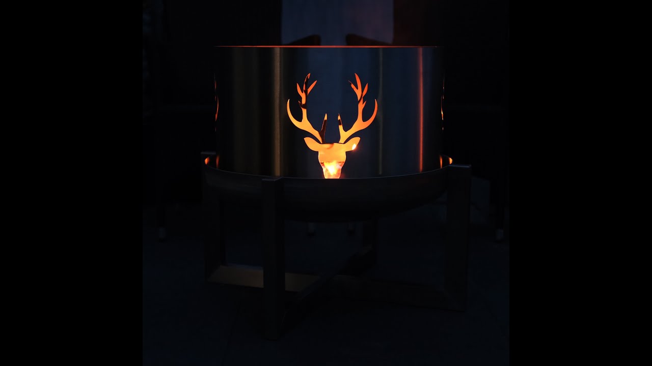 Der Stahlkunst Flammenring - brillantes Feuer - Stahlkunst Feuerschalenwelt