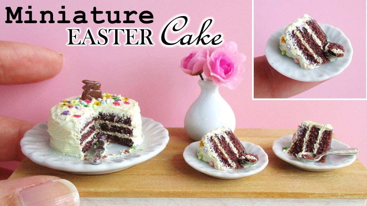 Miniature Polymer Clay Easter Cake // Collab with SugarCharmShopGourmet || Maive Ferrando