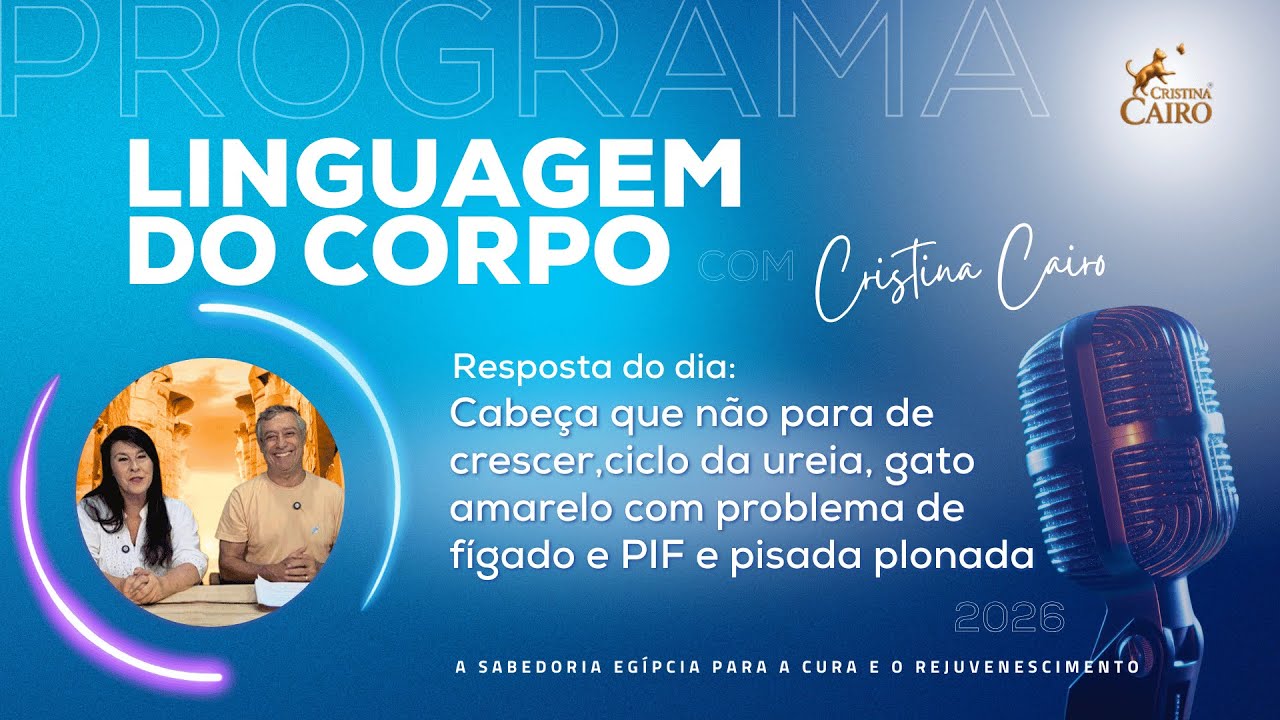 Cabeça que não para de crescer, ciclo da ureia, gato com problema de fígado e PIF e pisada plonada