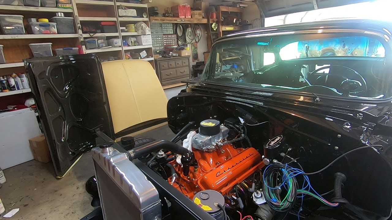 My smooth firewall on my 1955 Chevy hardtop