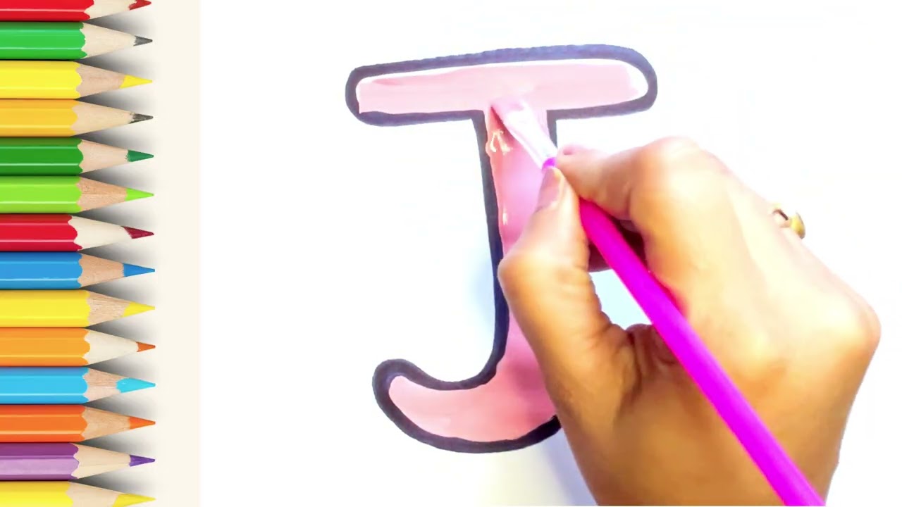 Draw and Color the Letter J 🎨✏️ #artforkids #littlearthands