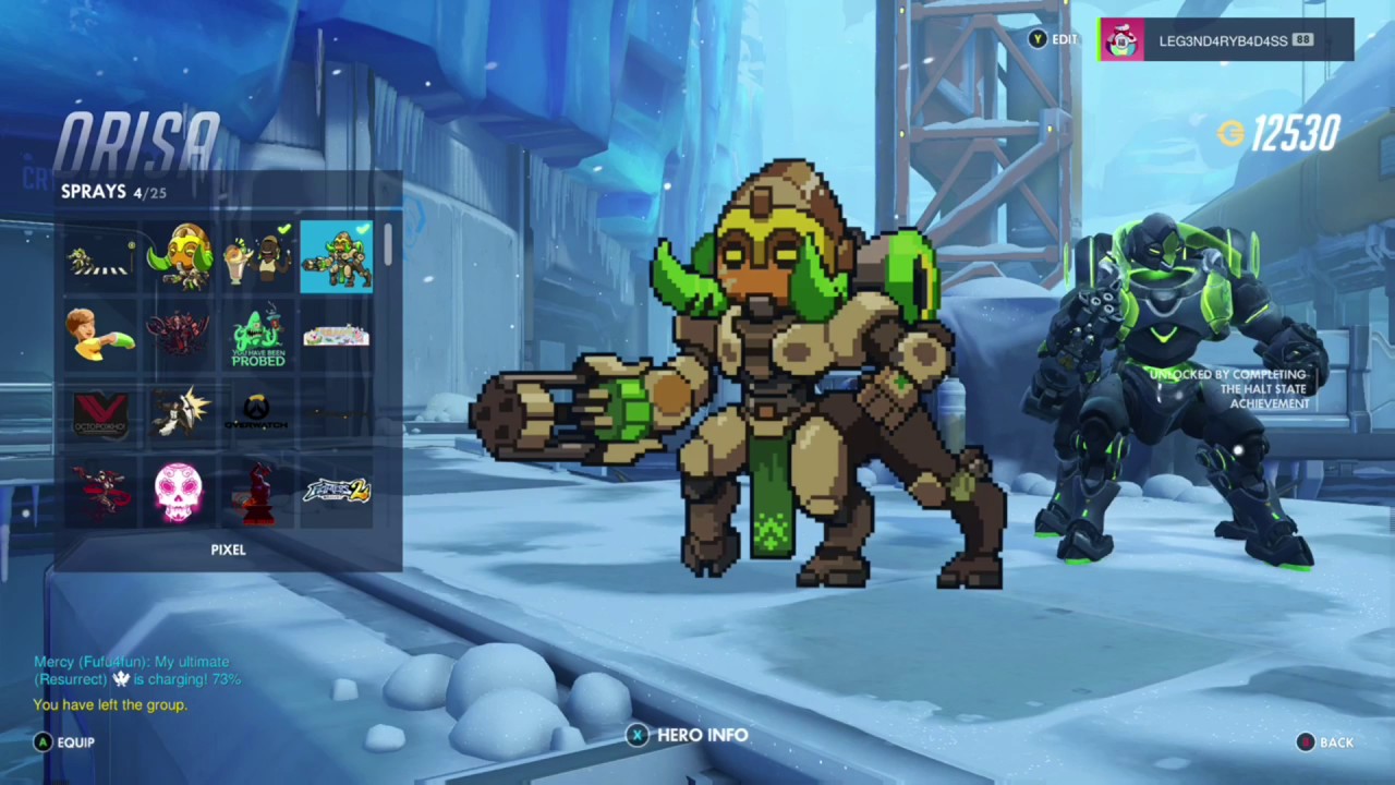Orisa Cute & Pixel Spray Guide: Halt State Achievement