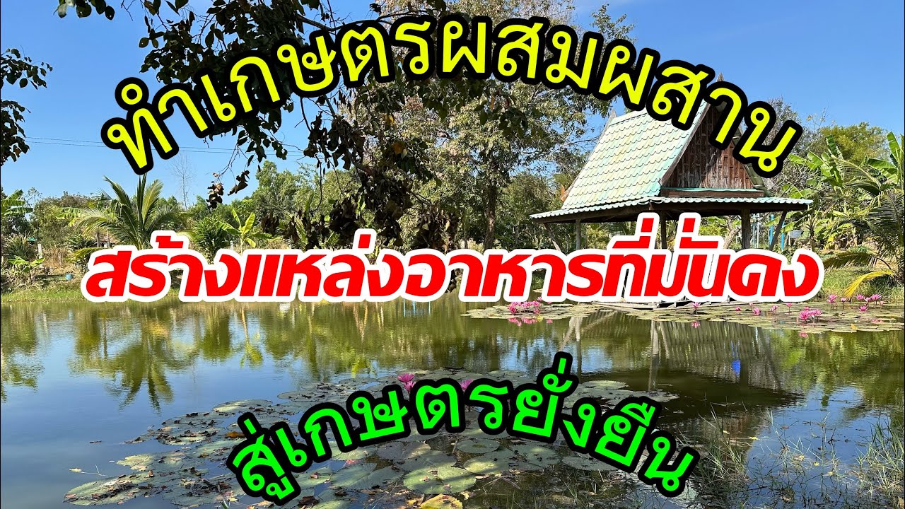 สร้างแหล่งอาหารให้ตนเอง  ทำเกษตรผสมผสานแบบยั่งยืน