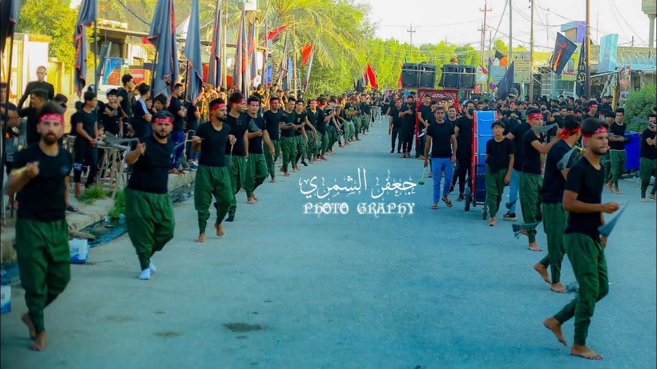 موكب شباب الحجة عج يوم ٣ محرم ١٤٤٣هج  الحيرة في النجف الاشرف