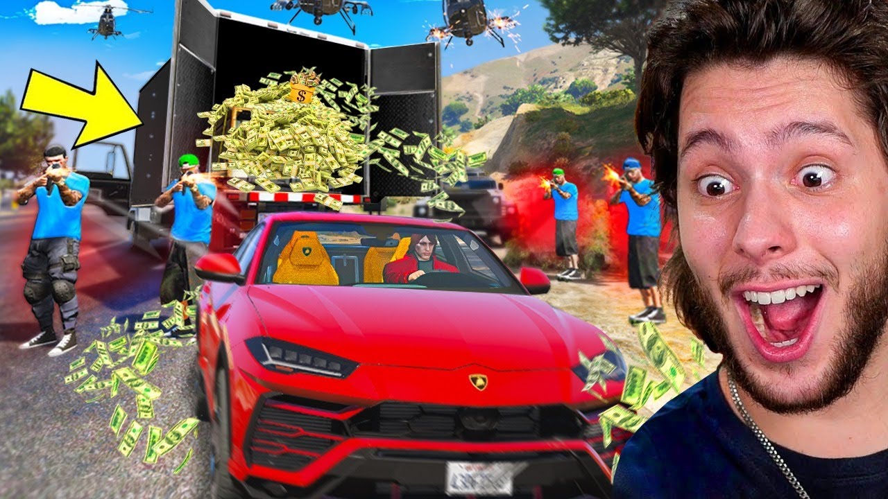Tentando roubar R$25.000.000 do MEU INIMIGO!!  (GTA RP)