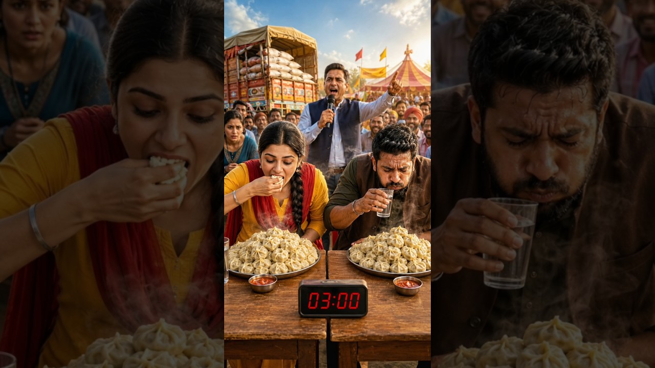 Rani Ne 15 Minute Me Khaaye Sabse Zyada Momos 😱 Jeeti Truck Bhar Cheeni!