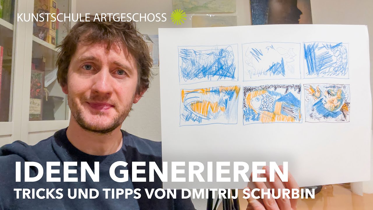 Ideen generieren. Zeichnen lernen für Anfänger mit Dmitrij Schurbin. Super Tricks und Tipps.