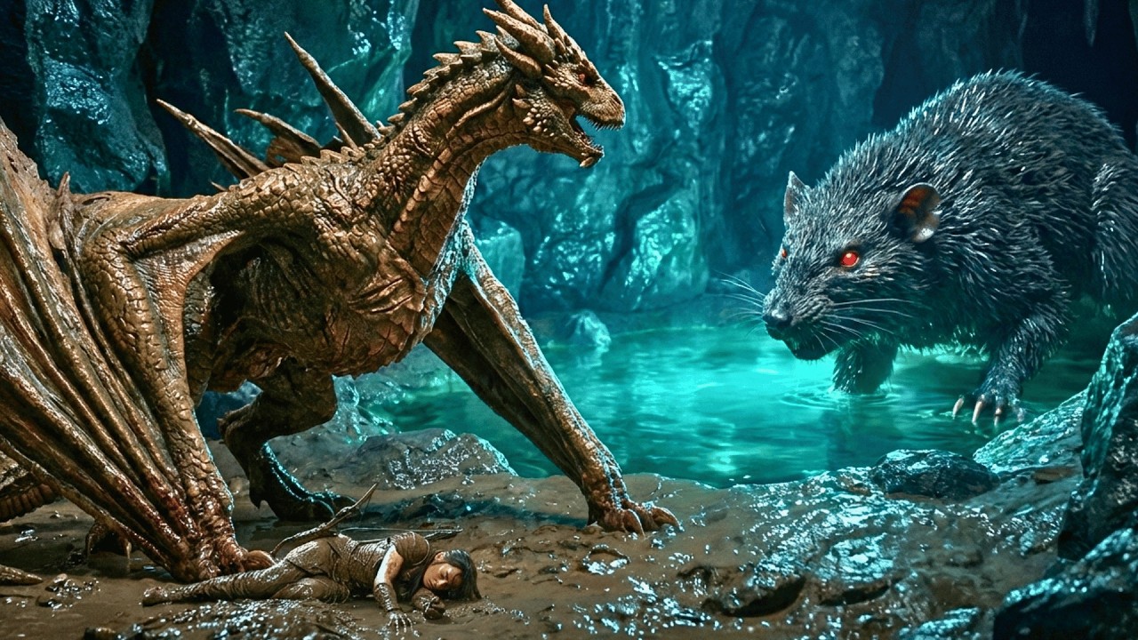 [Mother Dragon vs Giant Mutant Mouse] Aria’s Rescue from the Blue Lake Monster
