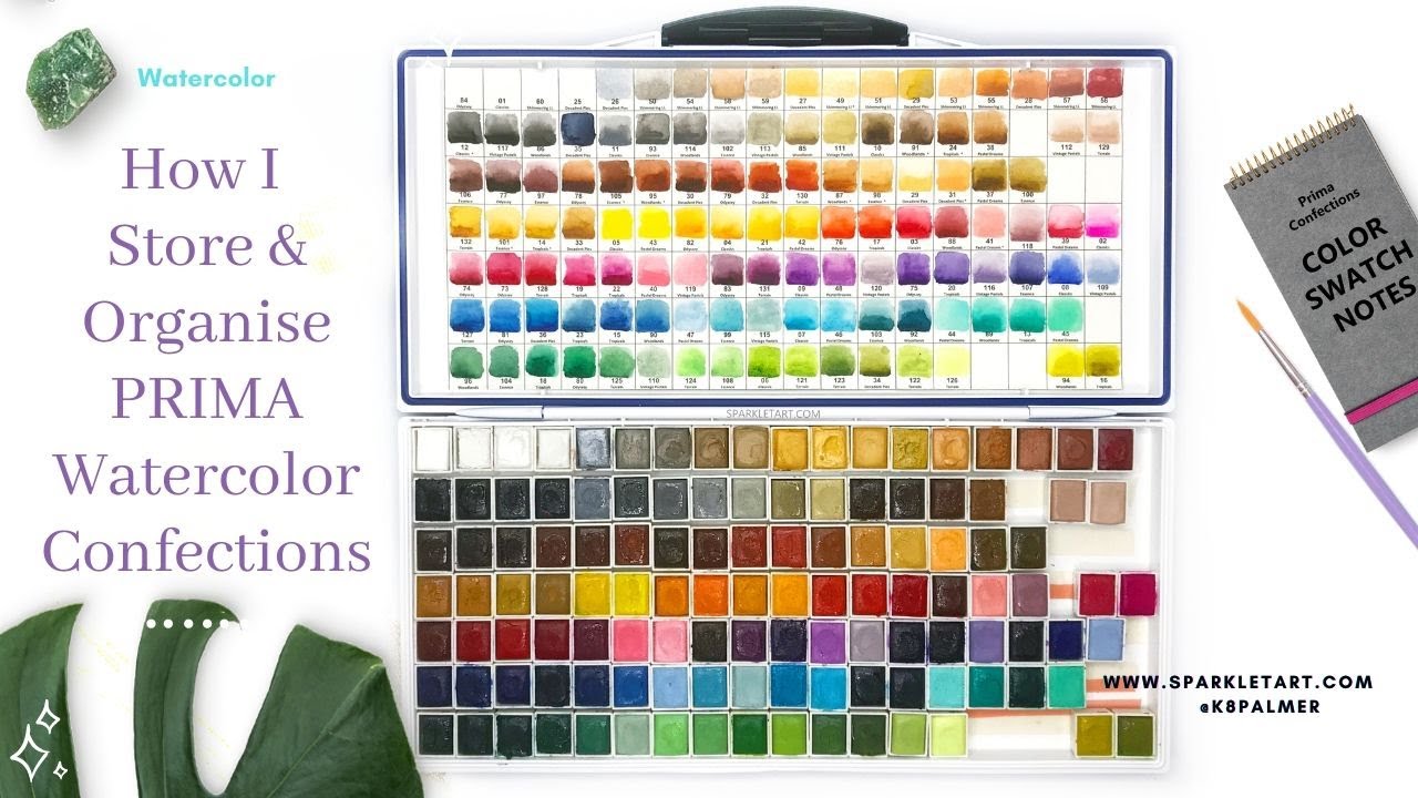 Prima Watercolor Confections: How I Store and Organise my Prima Watercolor Collection