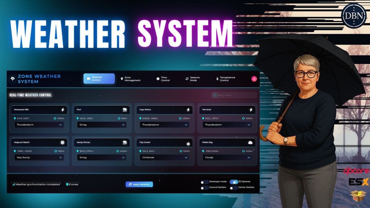 (FiveM script)] ZONE WEATHER SYSTEM v3.0 [ESX/QB/QBOX] Advanced FiveM Weather System
