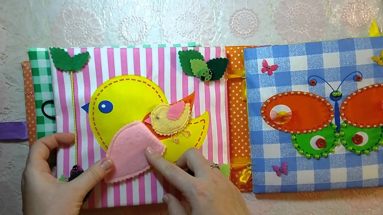Мягкая развивающая книжка для детей от 6мес до 3-4лет