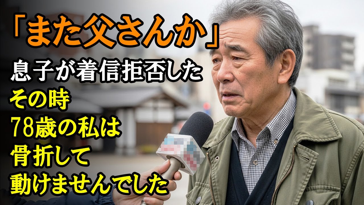 「また父さんか」息子が着信拒否したその時、78歳の私は骨折して動けませんでした