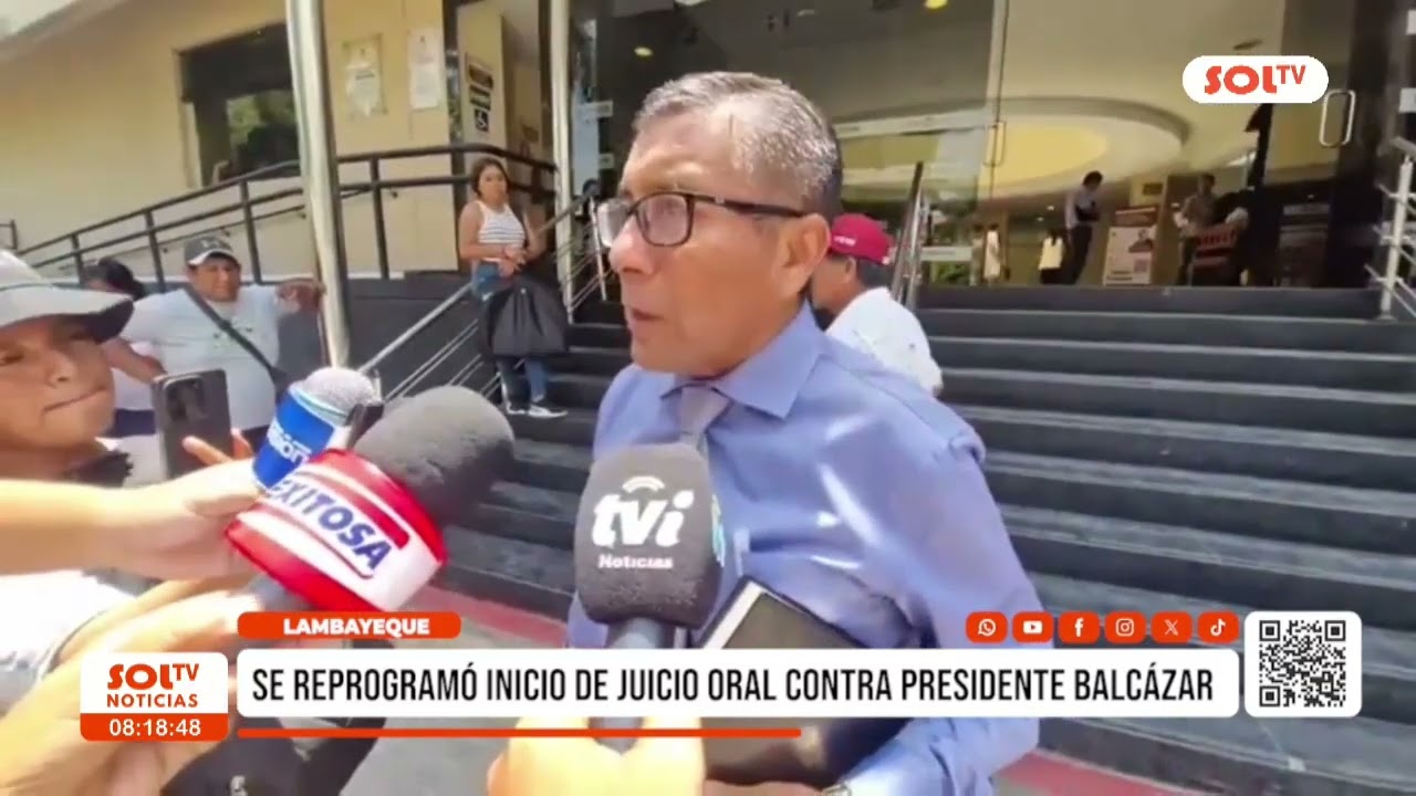 Lambayeque: se reprogramó inicio de juicio oral contra presidente Balcázar