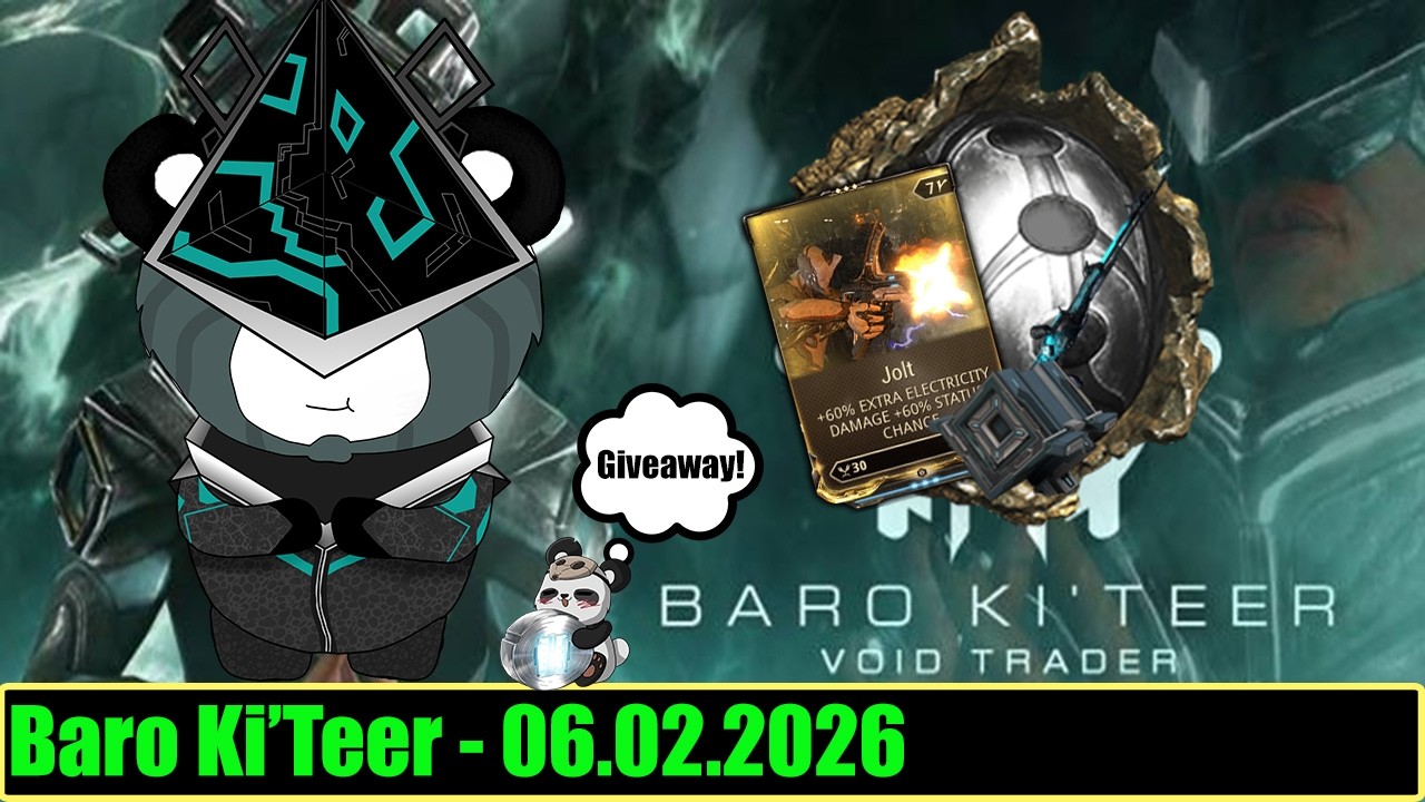 Warframe | Baro Ki'Teer Handlarz Pustki - 06.02.2026 (Giveaway)