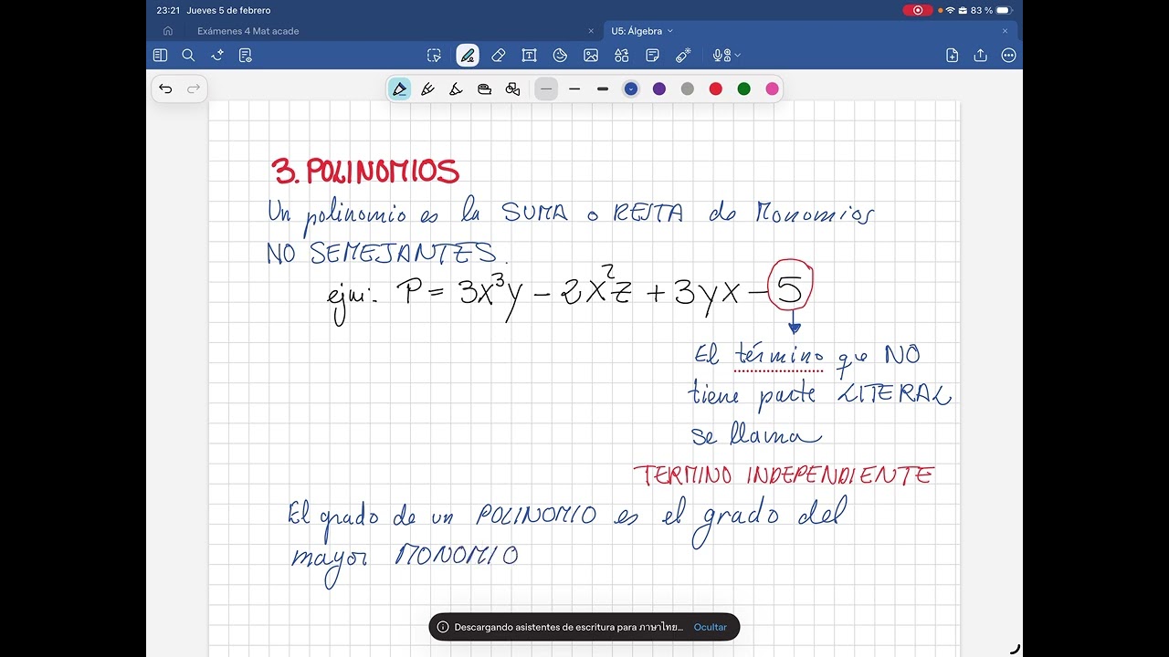 Polinomios (1ºESO)