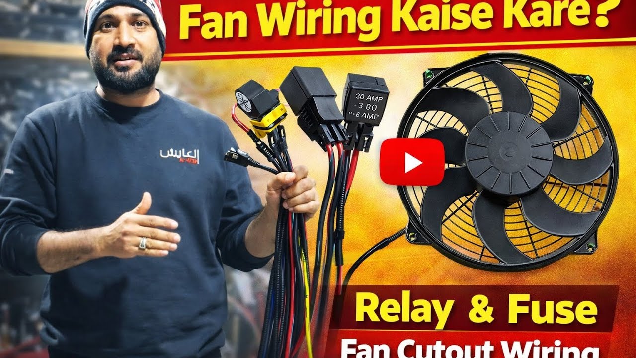Car Cooling Fan Wiring Ka Sahi Tarika | Relay, Fuse & Cutout Harness Full Guide#youtubeshorts #trend