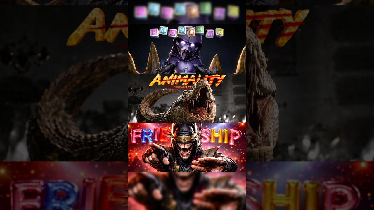 All Noob Saibot Mk9 Babality vs Mk11 Friendship vs Mk1 Khaos Reigns Animality #mortalkombat1havik